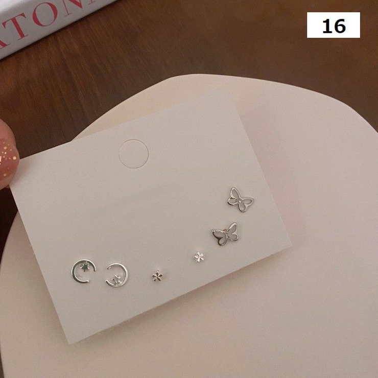 スタッドピアス 3ペアセット アクセサリー | PlusNao | 詳細画像13 