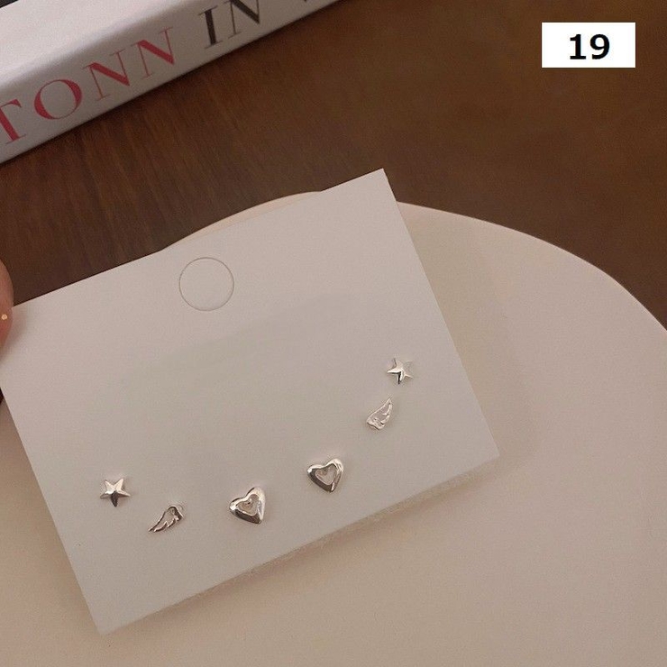 スタッドピアス 3ペアセット アクセサリー | PlusNao | 詳細画像16 