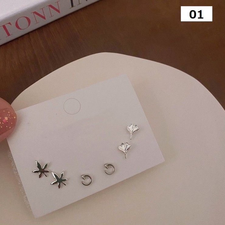 スタッドピアス 3ペアセット アクセサリー | PlusNao | 詳細画像3 