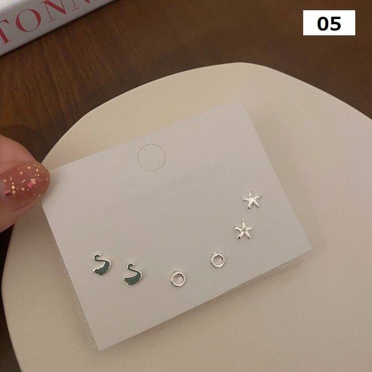 スタッドピアス 3ペアセット アクセサリー | PlusNao | 詳細画像6 