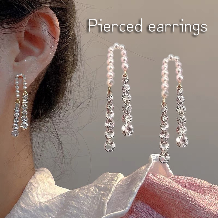 スタッドピアス キャッチピアス 両耳用 | PlusNao | 詳細画像1 