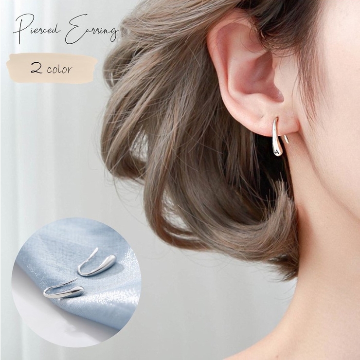 フックピアス ピアス レディース | PlusNao | 詳細画像1 