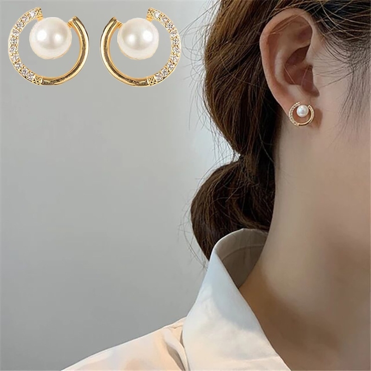 スタッドピアス アクセサリー レディース | PlusNao | 詳細画像1 