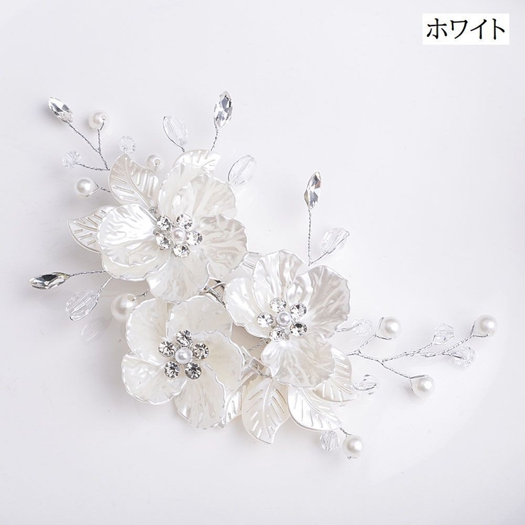 ヘッドコサージュ ヘアクリップ ブライダル | PlusNao | 詳細画像6 