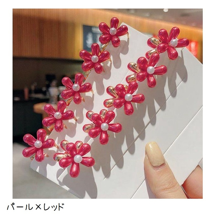 ヘアクリップ 4個セット フラワー | PlusNao | 詳細画像10 