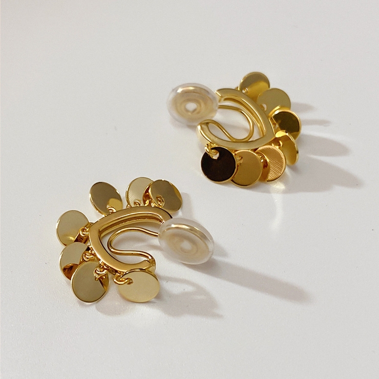 イヤリング イヤークリップ ノンホールピアス | PlusNao | 詳細画像9 