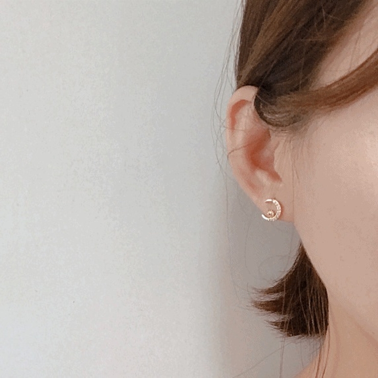 ピアス スタッドピアス アシンメトリー | PlusNao | 詳細画像2 