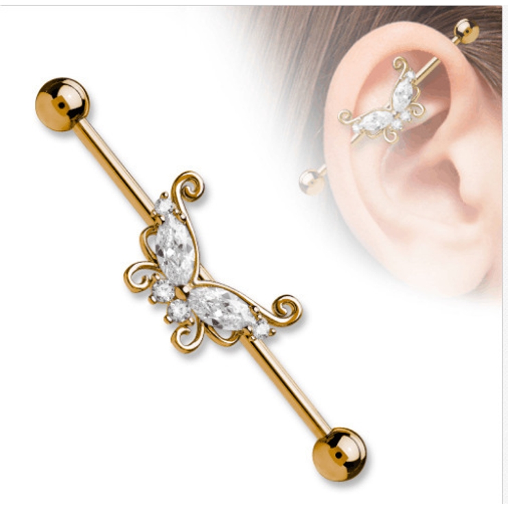 ボディピアス 軟骨ピアス インダストリアル | PlusNao | 詳細画像2 