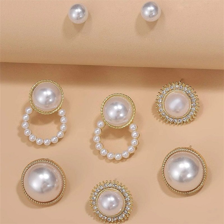 スタッドピアス 4点セット アクセサリー | PlusNao | 詳細画像2 