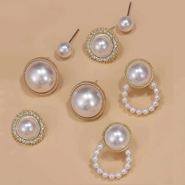 スタッドピアス 4点セット アクセサリー | PlusNao | 詳細画像3 