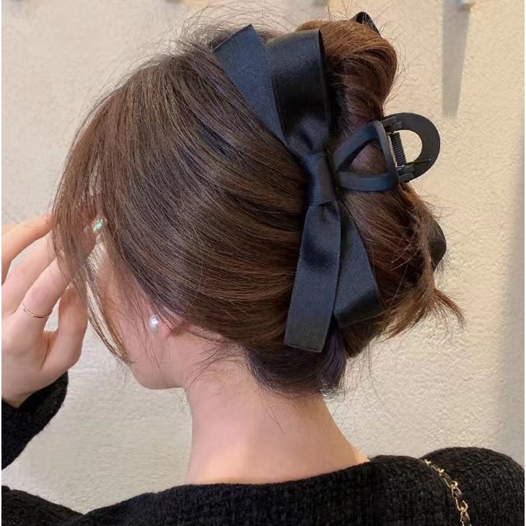 バンスクリップ ヘアクリップ ブラックリボン | PlusNao | 詳細画像3 