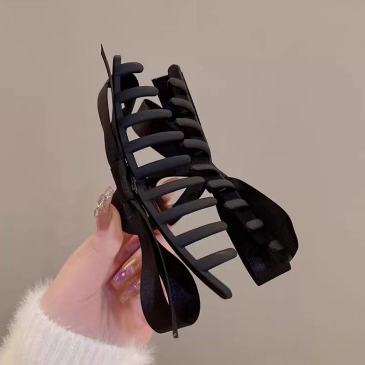 バンスクリップ ヘアクリップ ブラックリボン | PlusNao | 詳細画像5 