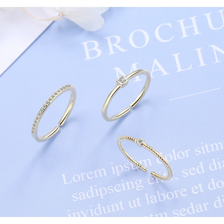 指輪 オープンリング 3点セット | PlusNao | 詳細画像4 