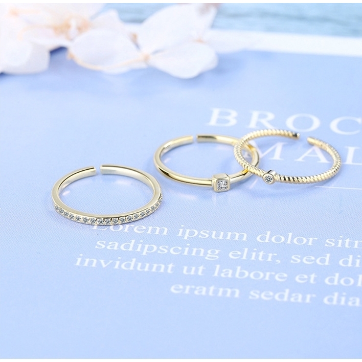 指輪 オープンリング 3点セット | PlusNao | 詳細画像5 