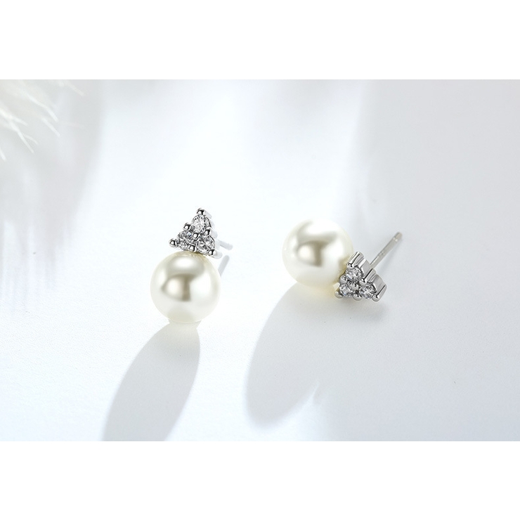 スタッドピアス レディース ラインストーン | PlusNao | 詳細画像8 