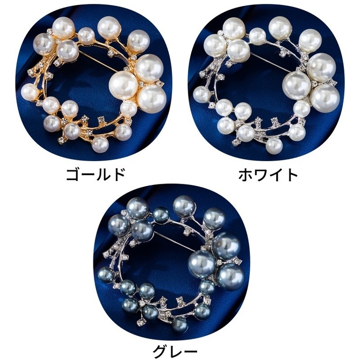 ブローチ サークル型ブローチ レディース | PlusNao | 詳細画像16 