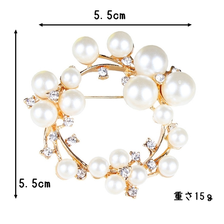 ブローチ サークル型ブローチ レディース | PlusNao | 詳細画像17 