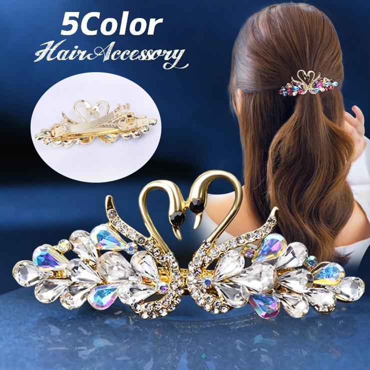 ヘアバレッタ ヘアクリップ ヘアアクセサリー | PlusNao | 詳細画像1 