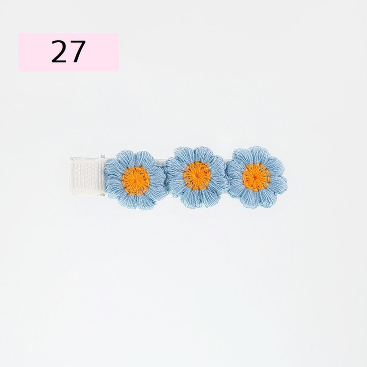ヘアクリップ 同色2個セット 刺繍 | PlusNao | 詳細画像13 