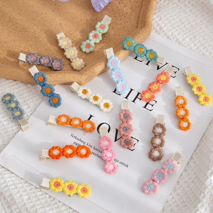 ヘアクリップ 同色2個セット 刺繍 | PlusNao | 詳細画像2 