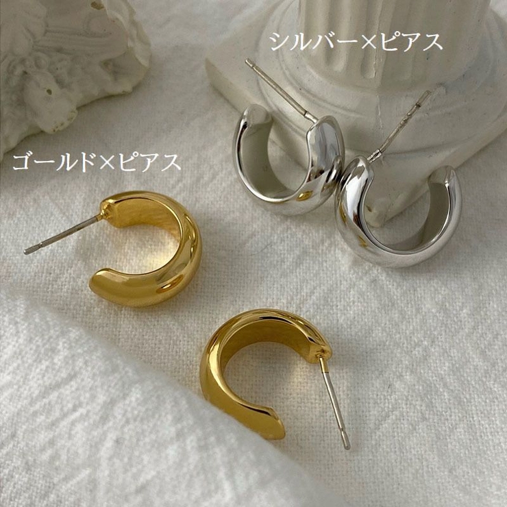 イヤーカフ スタッドピアス 1ペア | PlusNao | 詳細画像14 