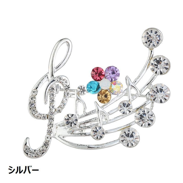 ブローチ ラインストーン 音符 | PlusNao | 詳細画像17 