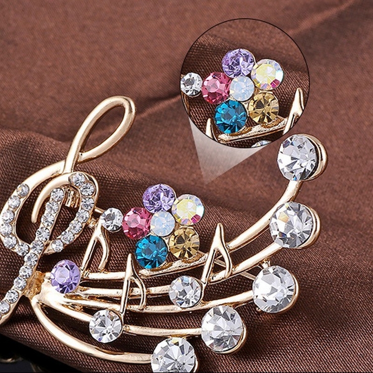 ブローチ ラインストーン 音符 | PlusNao | 詳細画像7 