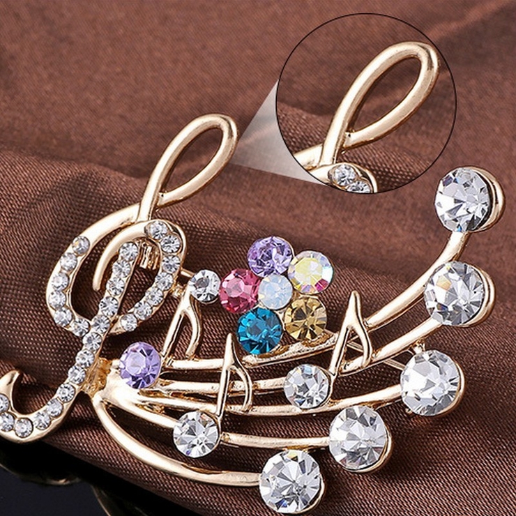 ブローチ ラインストーン 音符 | PlusNao | 詳細画像9 