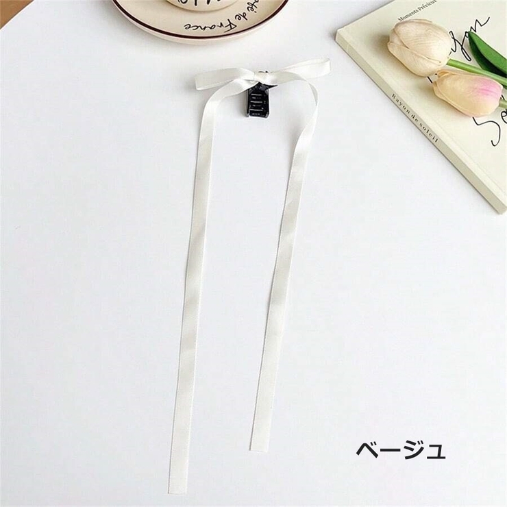 ヘアクリップ リボン付き 2個セット | PlusNao | 詳細画像7 
