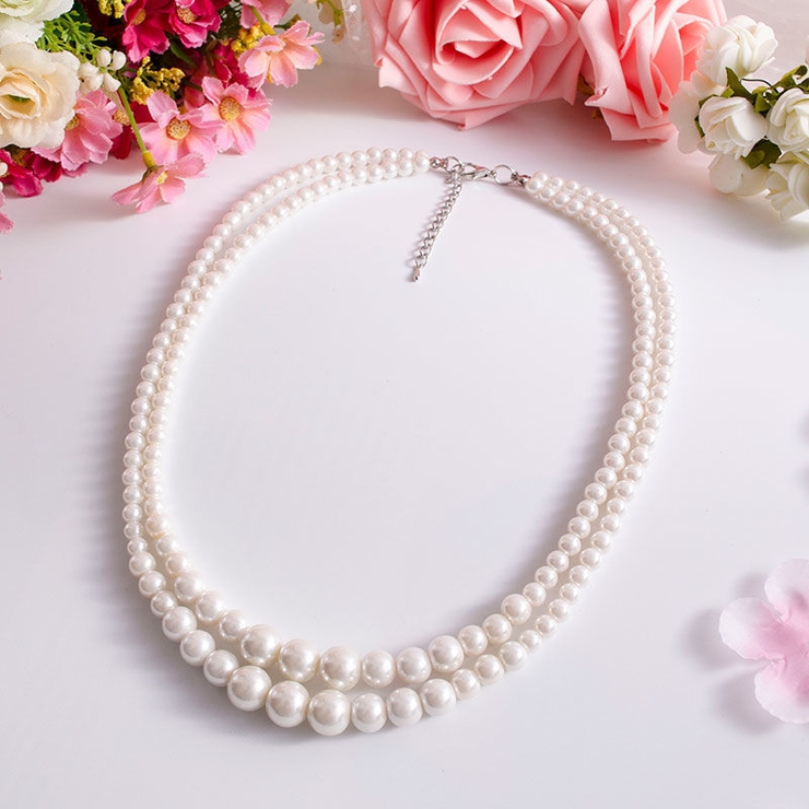 ネックレス フェイクパール 2連 | PlusNao | 詳細画像3 