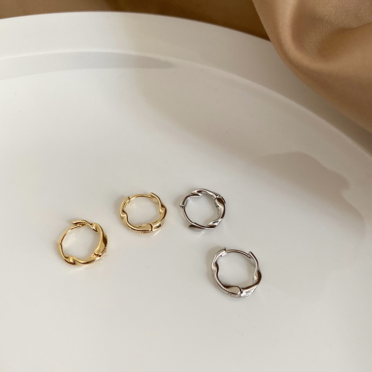 フープピアス リングピアス 1ペア | PlusNao | 詳細画像6 