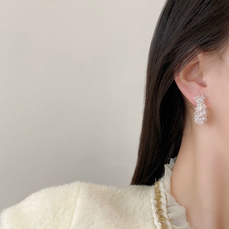 ハーフフープピアス C型 レディース | PlusNao | 詳細画像3 