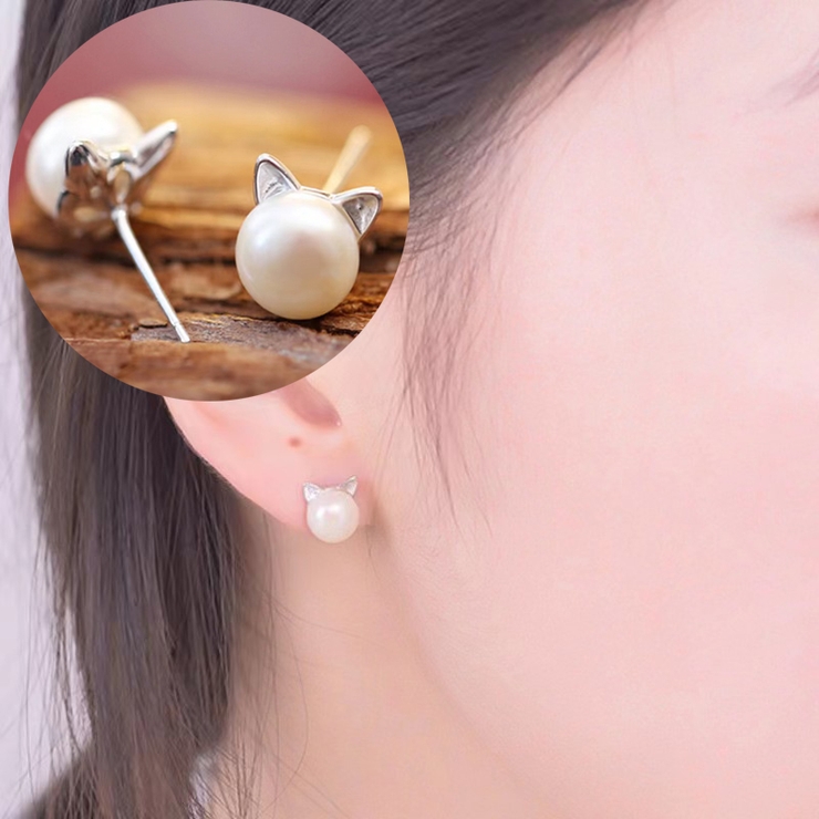 スタッドピアス レディース アクセサリー | PlusNao | 詳細画像1 