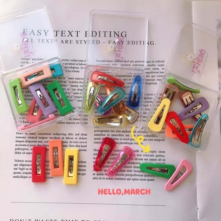 ヘアクリップ 髪留め 10個セット | PlusNao | 詳細画像3 