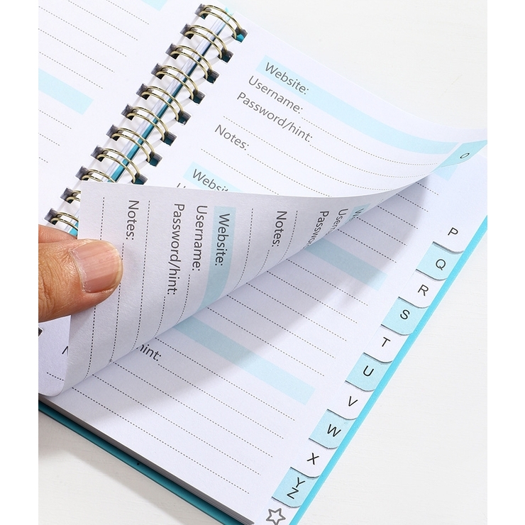 パスワードキーパーブック ノート A6サイズ | PlusNao | 詳細画像11 