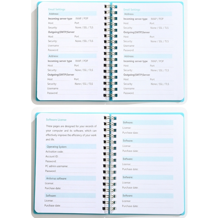 パスワードキーパーブック ノート A6サイズ | PlusNao | 詳細画像15 