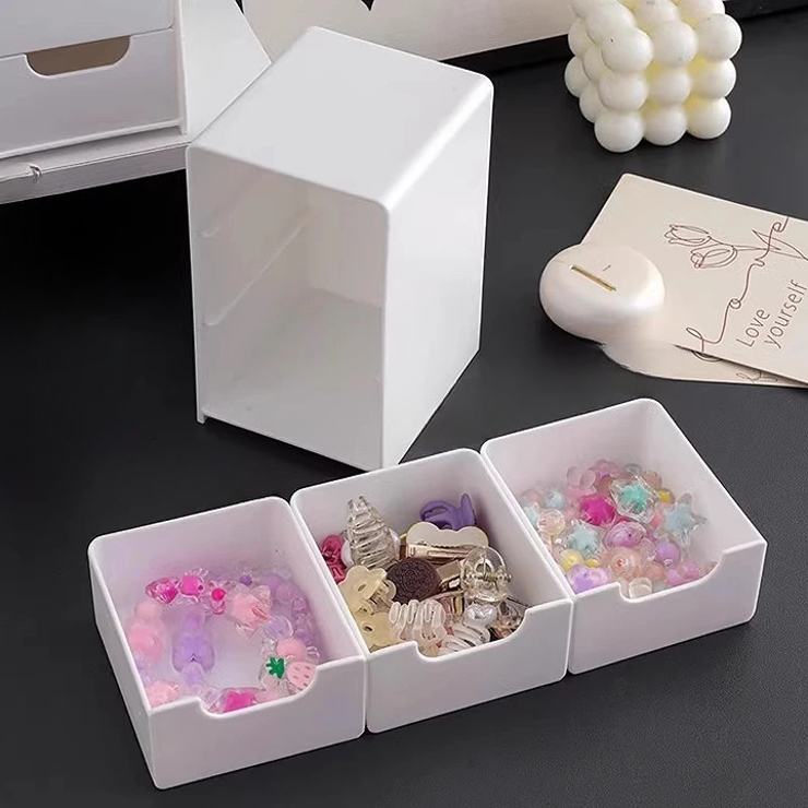 卓上収納ボックス 3段 収納ケース | PlusNao | 詳細画像5 