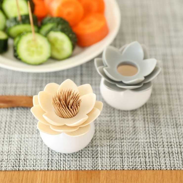 綿棒ケース 爪楊枝ケース 蓋付き | PlusNao | 詳細画像3 