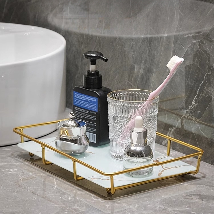 インテリアトレイ 小物トレイ 大理石風 | PlusNao | 詳細画像6 