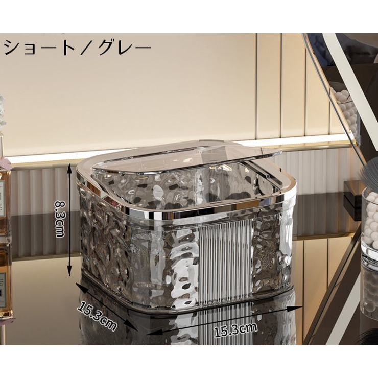 卓上ゴミ箱 ミニダストボックス 片手でオープンワンタッチ | PlusNao | 詳細画像4 