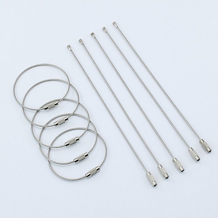 ワイヤーキーリング ロックワイヤー 5個組 | PlusNao | 詳細画像6 