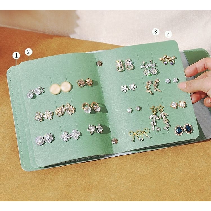 アクセサリーケース ピアスケース 手帳型 | PlusNao | 詳細画像5 