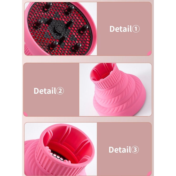 ヘアドライヤー用ディフューザー 折りたたみ シリコン | PlusNao | 詳細画像7 