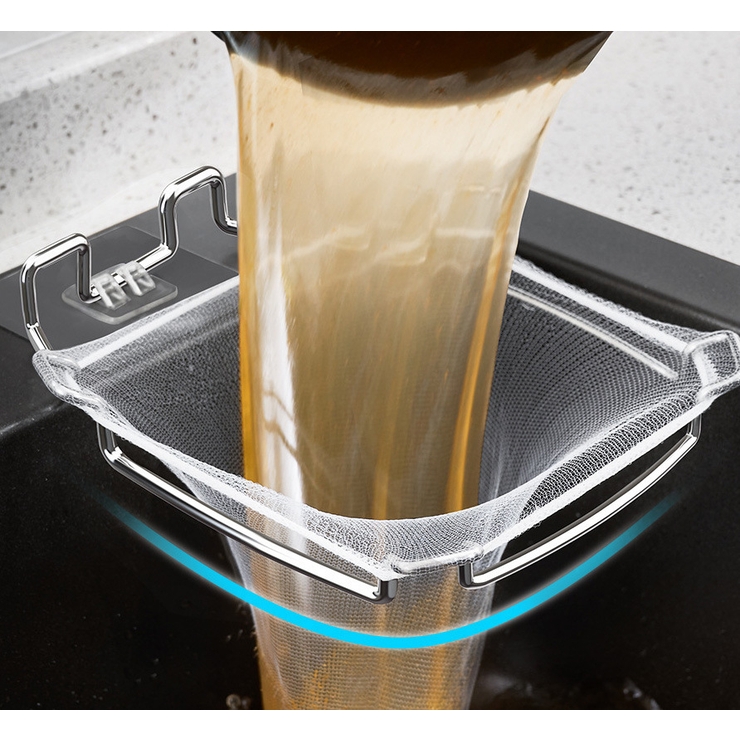 水切りネットホルダー 折り畳み式 粘着テープ | PlusNao | 詳細画像3 