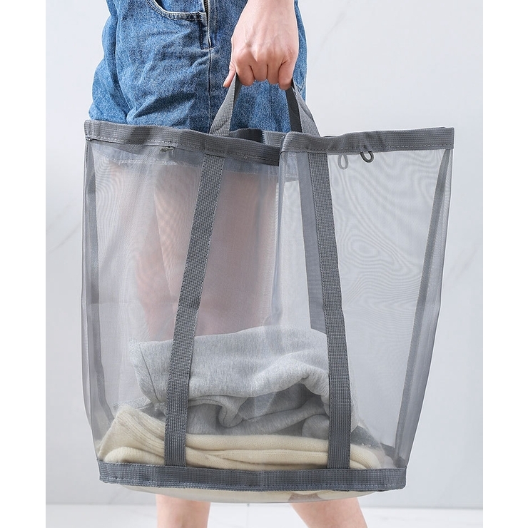 ランドリーバスケット 折りたたみ式 メッシュ | PlusNao | 詳細画像4 