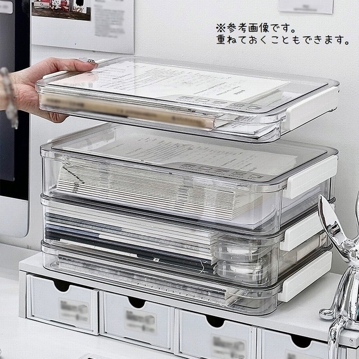 書類収納ケース A4サイズ 蓋付き | PlusNao | 詳細画像6 