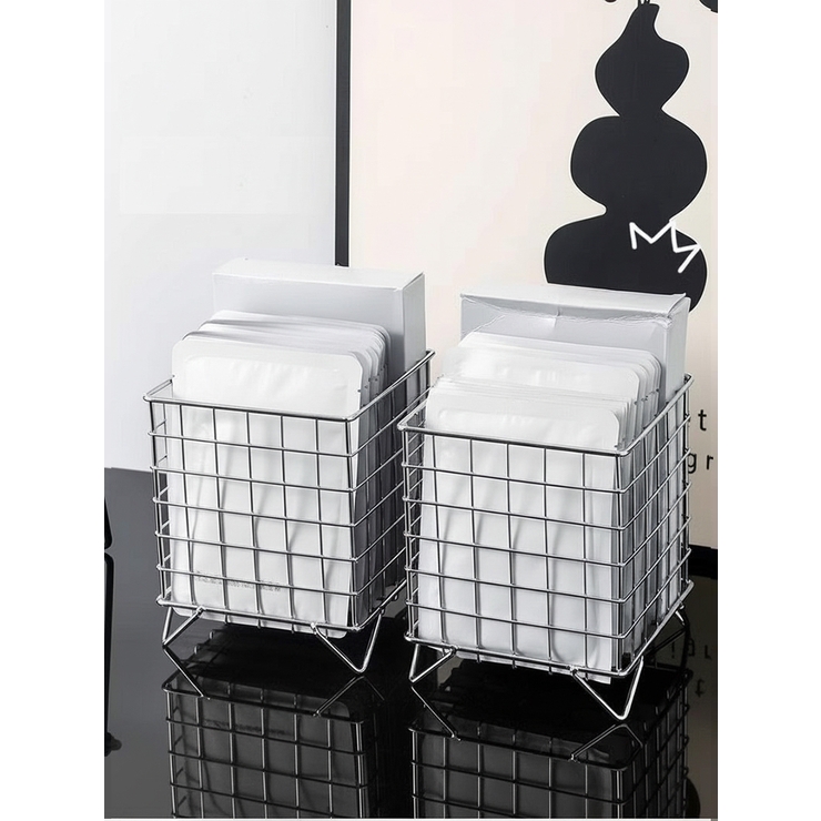 ワイヤーバスケット 小物入れ 足付き | PlusNao | 詳細画像6 