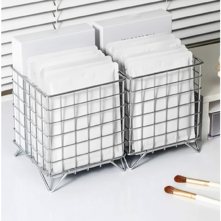 ワイヤーバスケット 小物入れ 足付き | PlusNao | 詳細画像8 