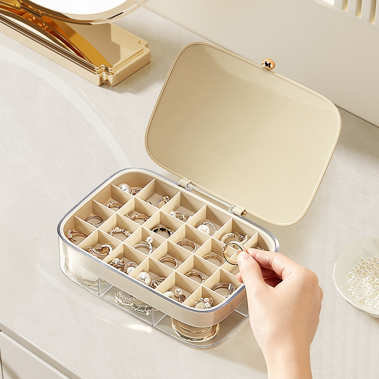 アクセサリーケース ジュエリーボックス 2段 | PlusNao | 詳細画像3 