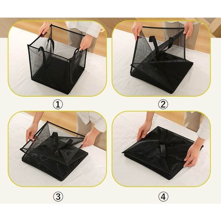 ランドリーバスケット 四角形 折りたたみ | PlusNao | 詳細画像7 